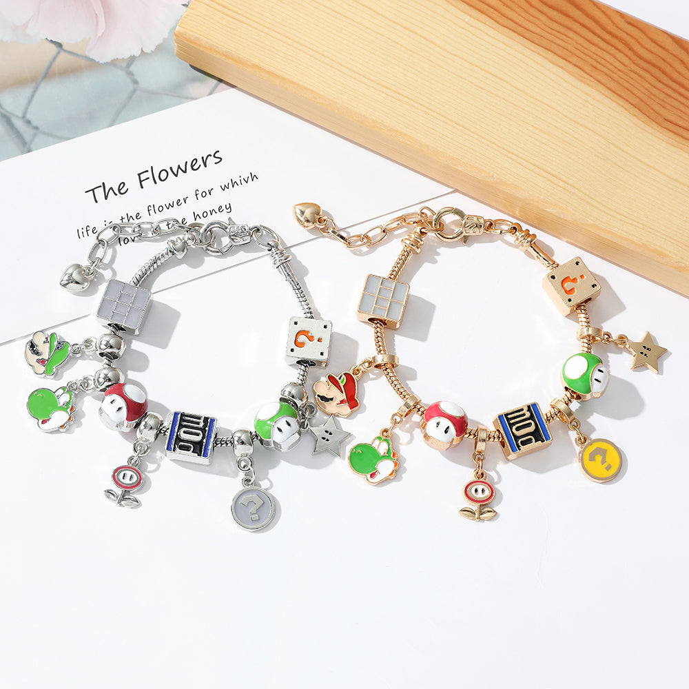 Berloques com Pulseira Super Mario