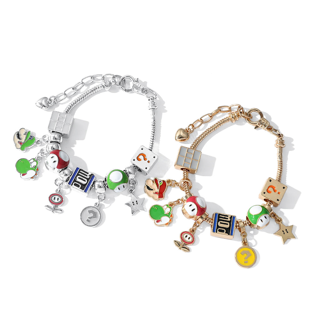 Berloques com Pulseira Super Mario