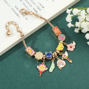 Berloques com pulseira Sakura Card Captor