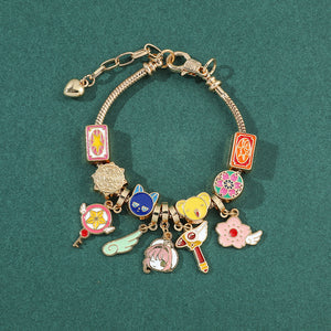 Berloques com pulseira Sakura Card Captor