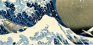 A Grande Onda de Kanagawa  Ukiyo-e Arte Japonesa - Japão e Afins