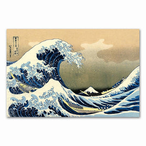 A Grande Onda de Kanagawa  Ukiyo-e Arte Japonesa - Japão e Afins