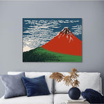 Fuji Vermelho de Hokusai Ukiyo-e Arte Japonesa - Japão e Afins