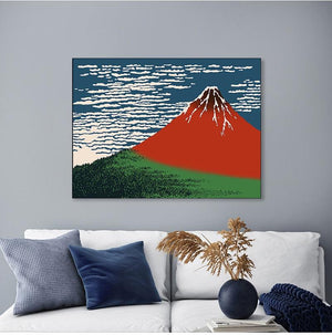 Fuji Vermelho de Hokusai Ukiyo-e Arte Japonesa - Japão e Afins